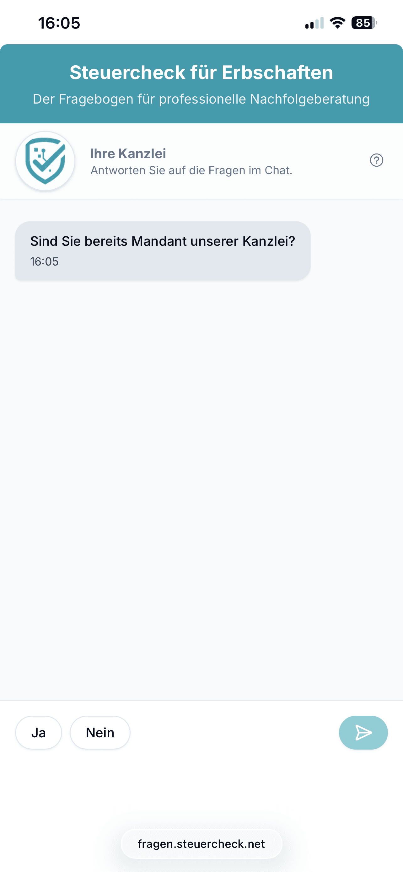 Steuercheck App Mobile